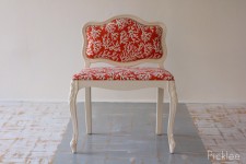 Coral Orange Slipper Chair