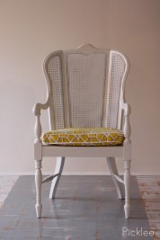 High Back Cane Arm Chair