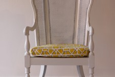 High Back Cane Arm Chair