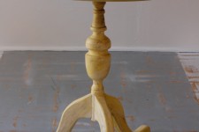 Glazed Buttercup Drum Table