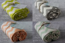 Organic Cotton Kids Blankets [Chevron Pattern]