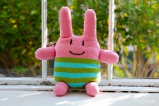 Handmade Pink Stuffed “Germ”