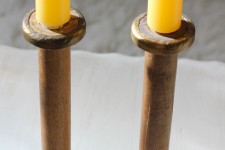 Vintage Spool Candle Sticks [pair]