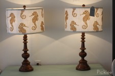 Whimsical Bronze Seahorse Lamp