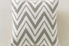 Chevron Ash Pillow by Dwell Studio