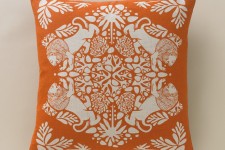 Lion Tangerine Pillow by Dwel Studio