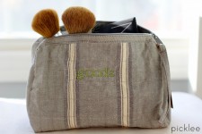 Denim Prep Stripe “Goods” Bag