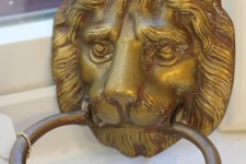 Brass Lion Head Door Knocker