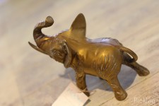 Vintage Brass Lucky Elephant